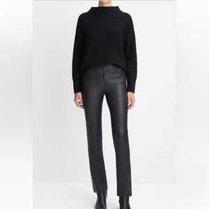 Vince Bootcut Stretch Leather Pants